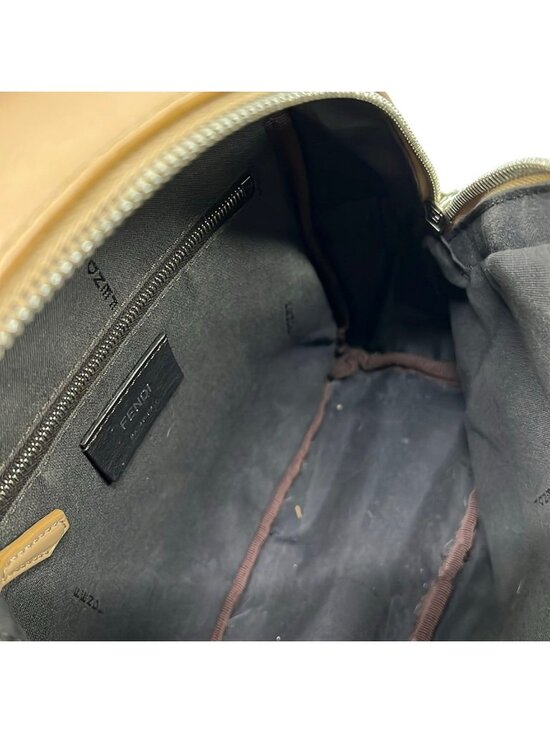 Fendi Backpack Beige Multi Mini Bag Studs Leather main image 8